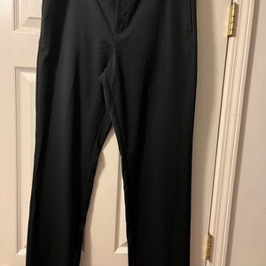 Merona Black Dress Pants with stretch extensible waistband, Size 14